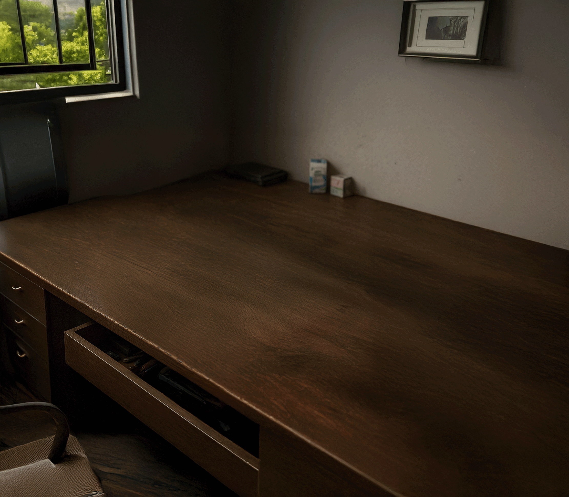 Wood desk
